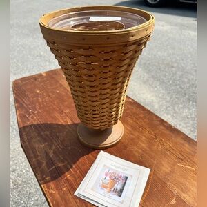 Longaberger 2003 Collector's Edition Floral Vase Basket